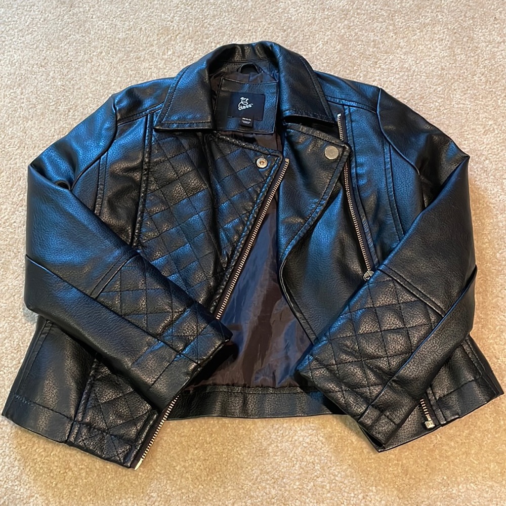 Art Class Faux Leather Girls’ Jacket Size XS (4/5)